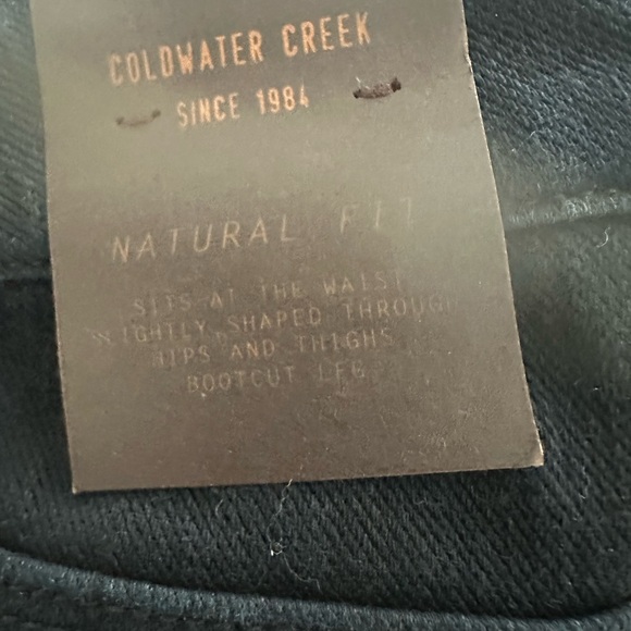 Dark Blue Coldwater Creek Knit Denim Jeans- new with tags - Picture 5 of 8